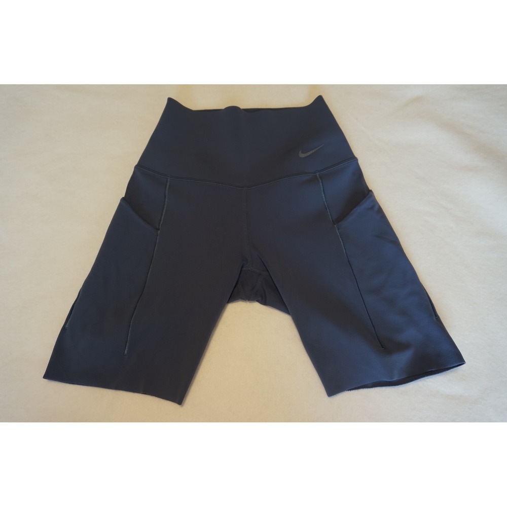 Nike Universa‎ Dri-FIT Womens High Rise Biker Shorts Blue XS DQ6024-491